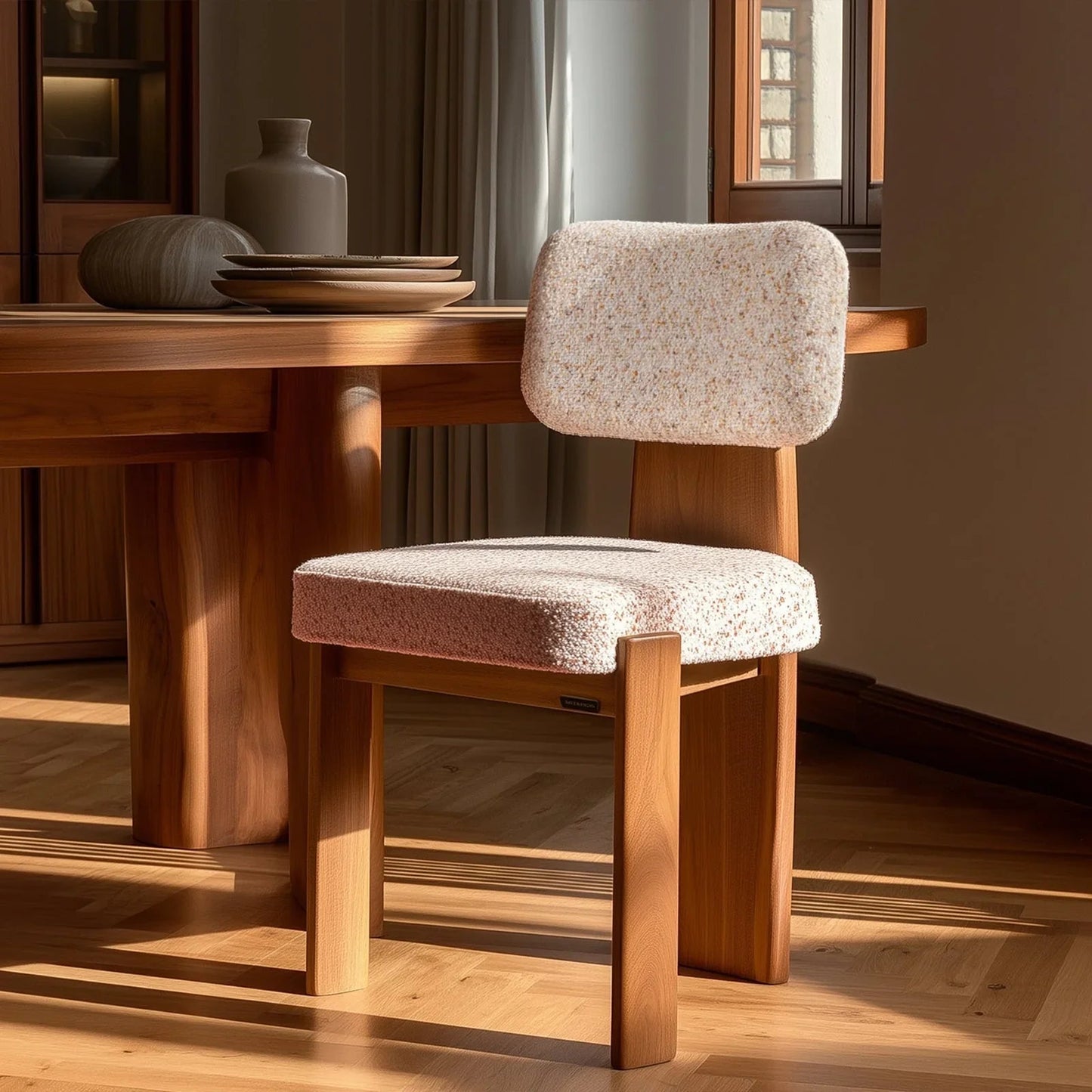 Orange Tree Akar acacia wood dining chair