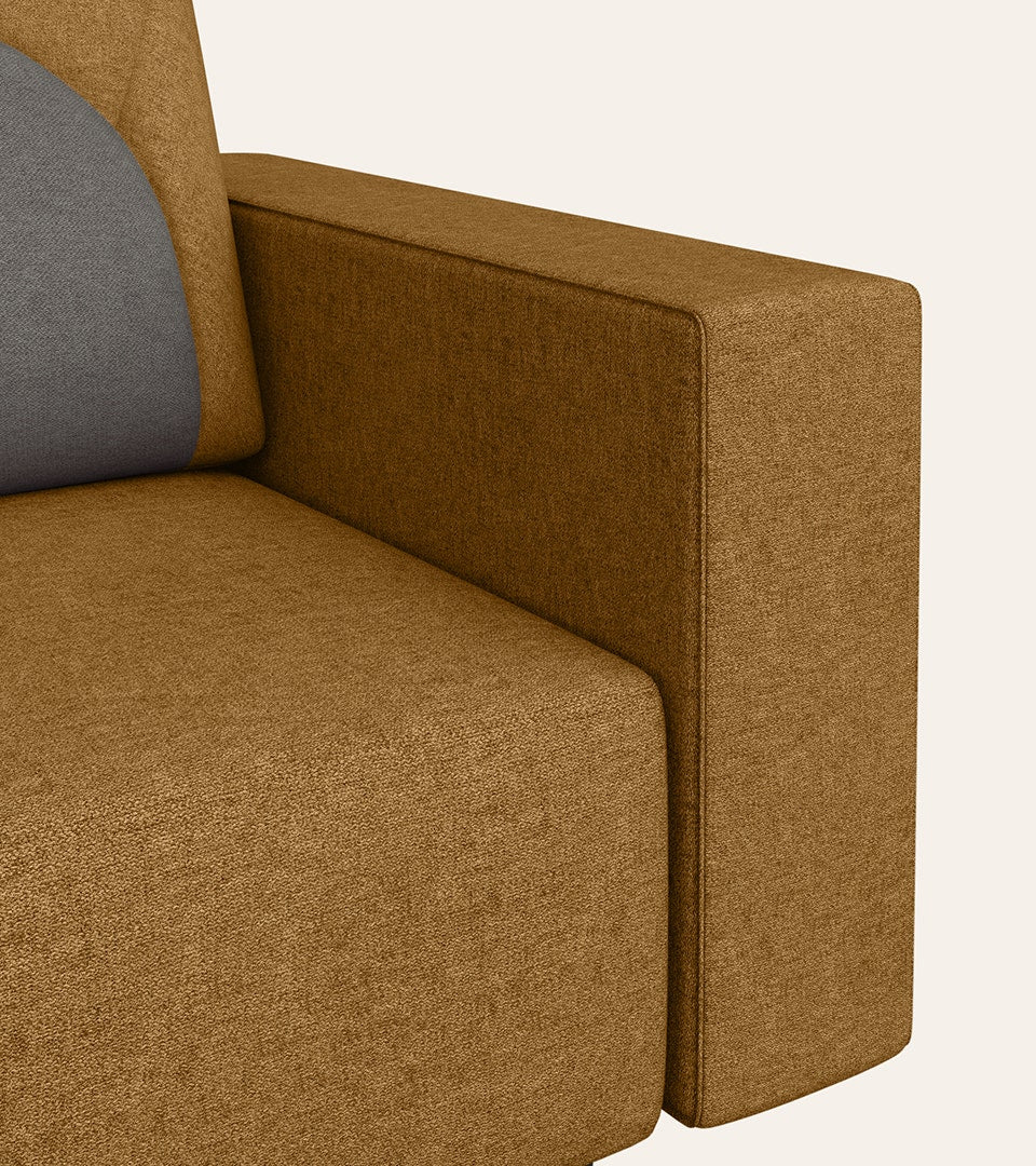 Cresco fabric sofa set side view